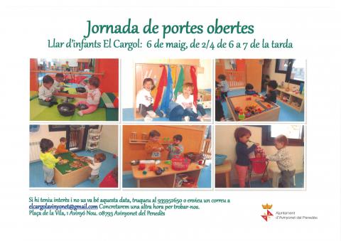 Jornada de portes obertes Llar d'Infants el Cargol