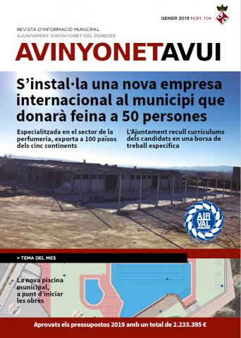 Butlletí municipal Avinyonet Avui número 104