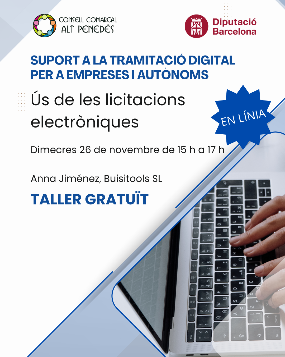 Taller suport a la tramitació digital per a empreses i autònoms