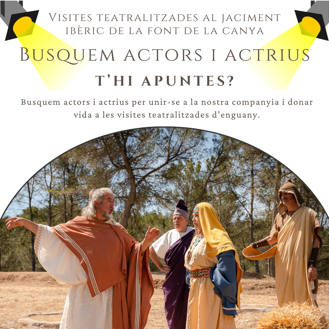 Visites teatralitzades al Jaciment ib&egrave;ric de la Font de la Canya