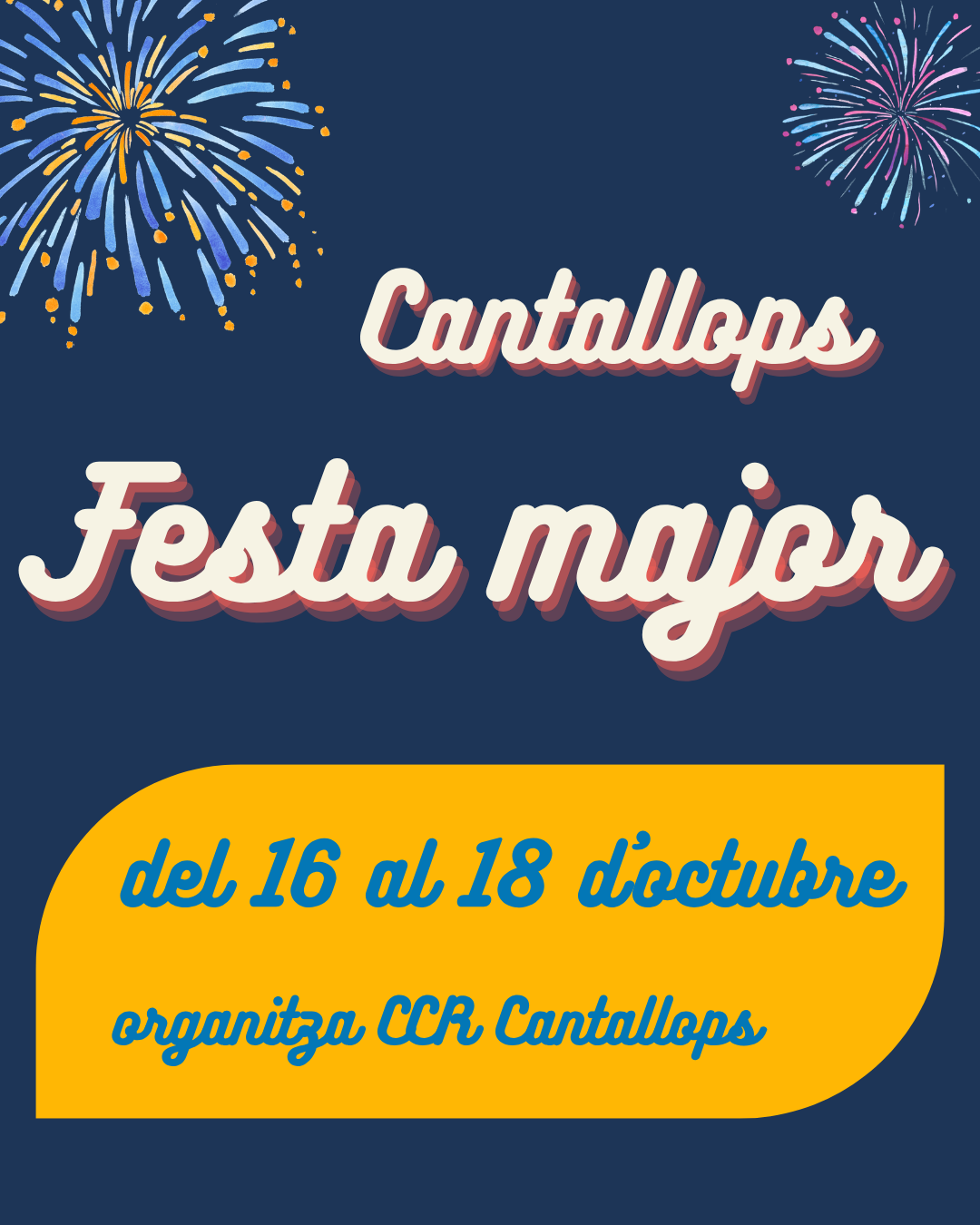 Cantallops tancar&agrave; el calendari de Festes Majors del municipi