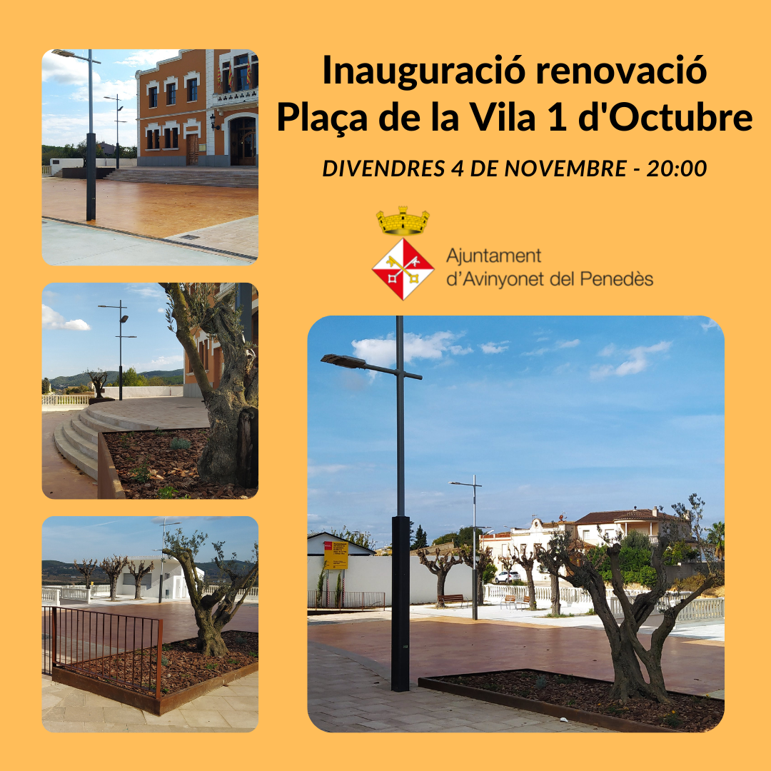 Inauguració renovació Plaça de la Vila